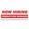 Signmission Now Hiring Production Workers Banner Apply Inside Accepting Application Single Sided B-96-30293 - alternate 1